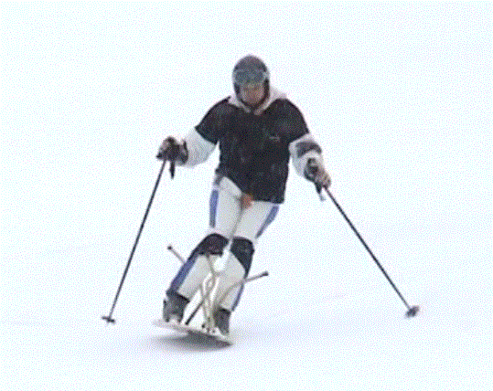 Ironingboard / Bügelbrett, custom made by blackice, video: www.mono-ski.org